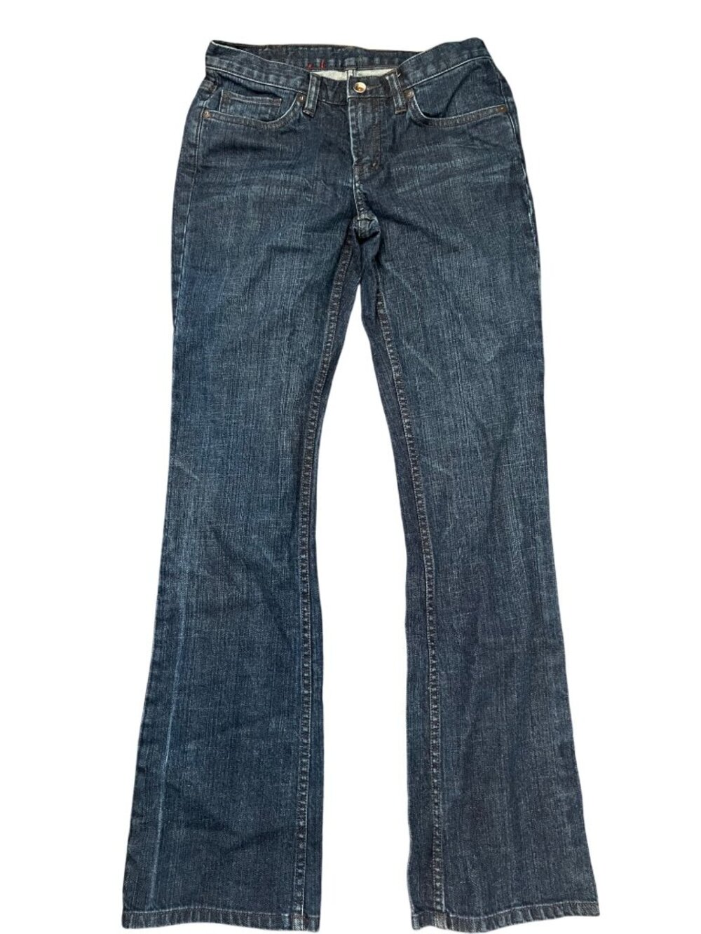 X2 Denim Laboratory Boot Cut Jeans W31 L32.5 Dark Wash Cotton/Spandex Blend